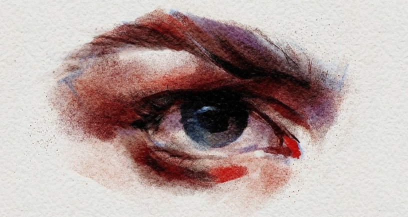 Painting of a woman's eye. https://unsplash.com/photos/a-watercolor-painting-of-a-womans-eye-5ytbbjqM4js