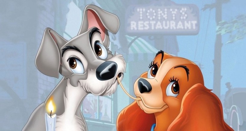 Poster for Lady and the Tramp 1955 animated movie