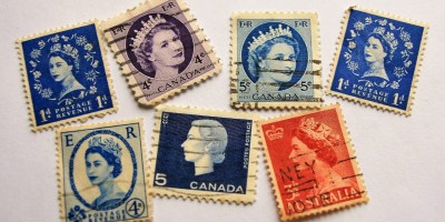 Photo of Queen Elizabeth stamps. Pixabay https://pixabay.com/photos/queen-elizabeth-ii-english-monarchy-3084166/