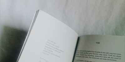 monochrome photo of book