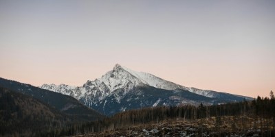Winter mountains in slovakia, illustration for article on Slovak winter customs